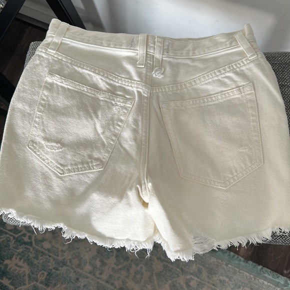 Free People Makai Cutoff Denim Shorts in Bright White - Picture 2 of 3